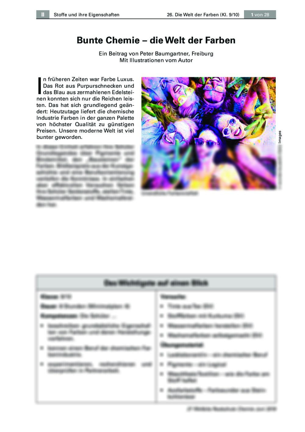 Die Chemie der Farben und Pigmente - Seite 1