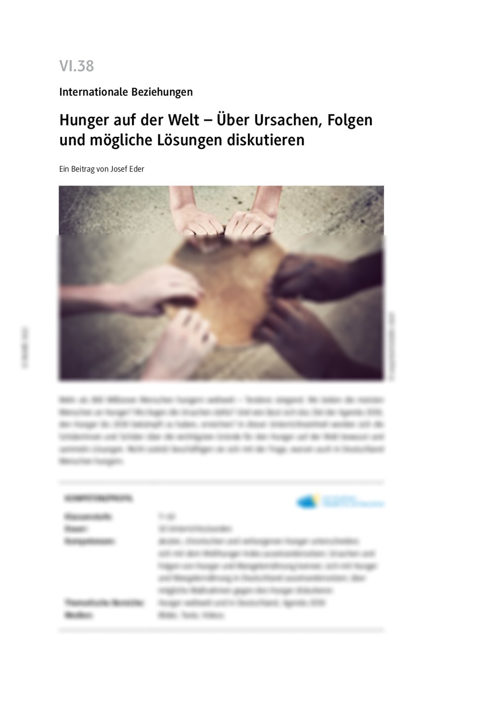 Hunger auf der Welt - Seite 1