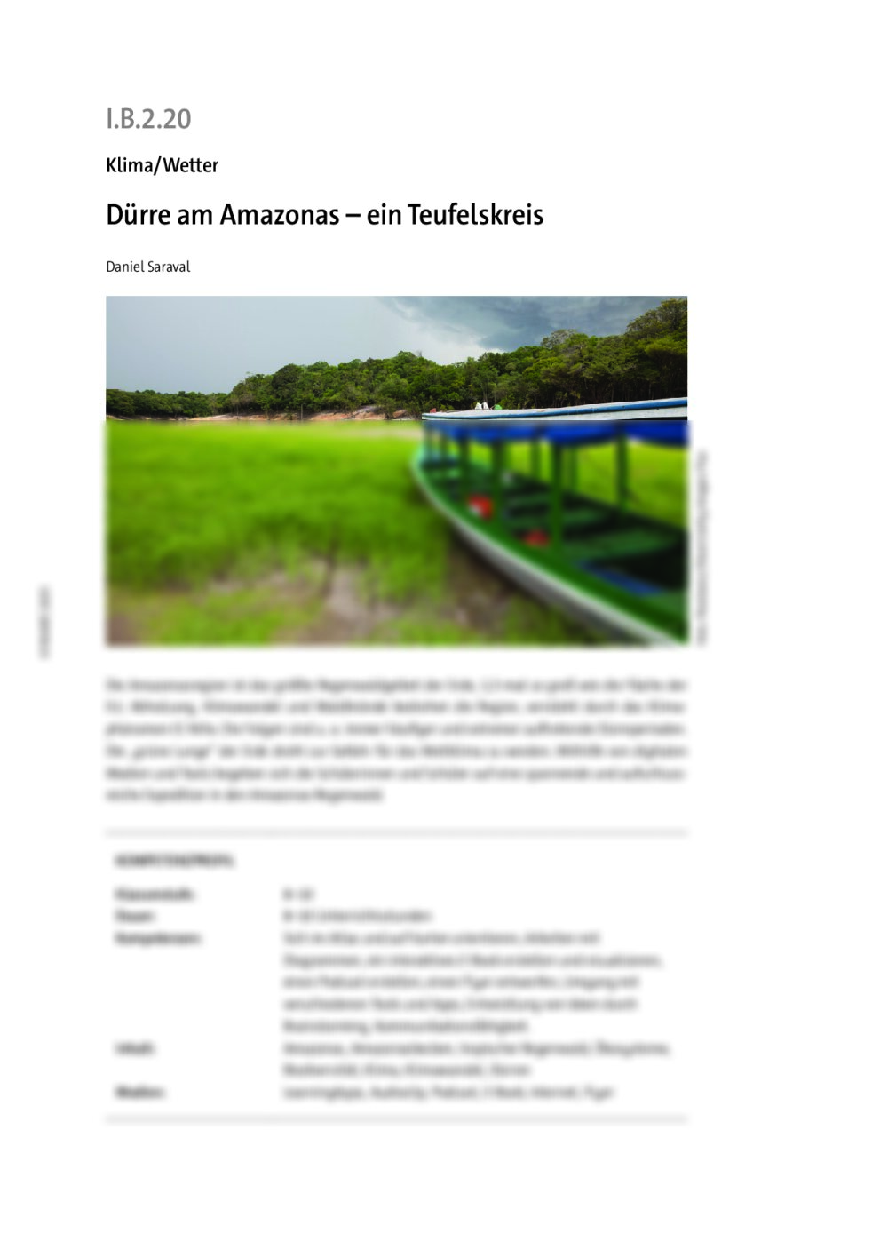 Dürre am Amazonas  - Seite 1