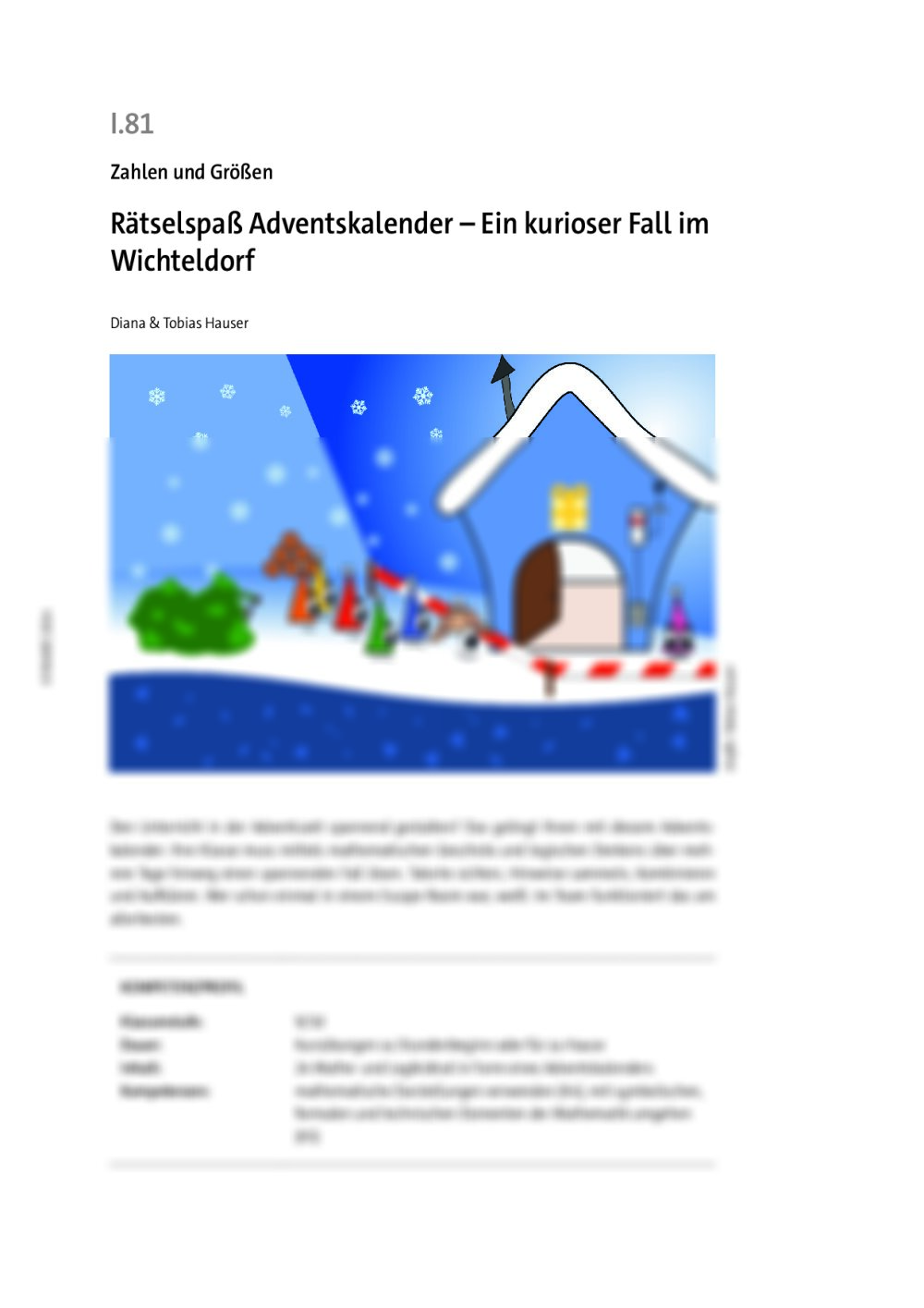 Rätselspaß Adventskalender  - Seite 1