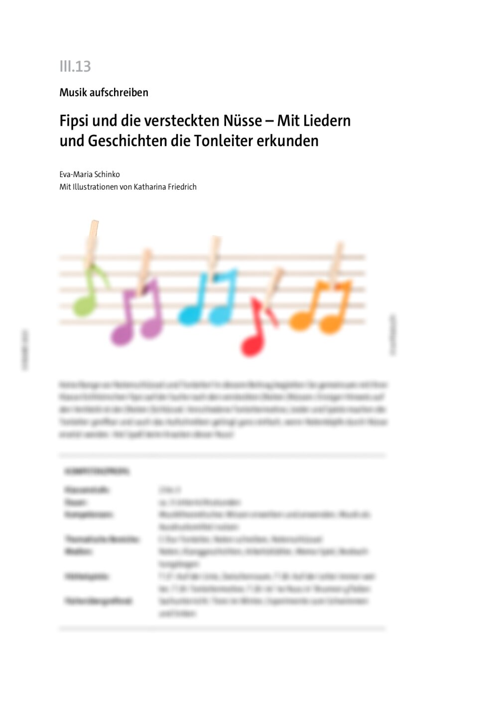 Mit Liedern und Geschichten die Tonleiter erkunden - Seite 1