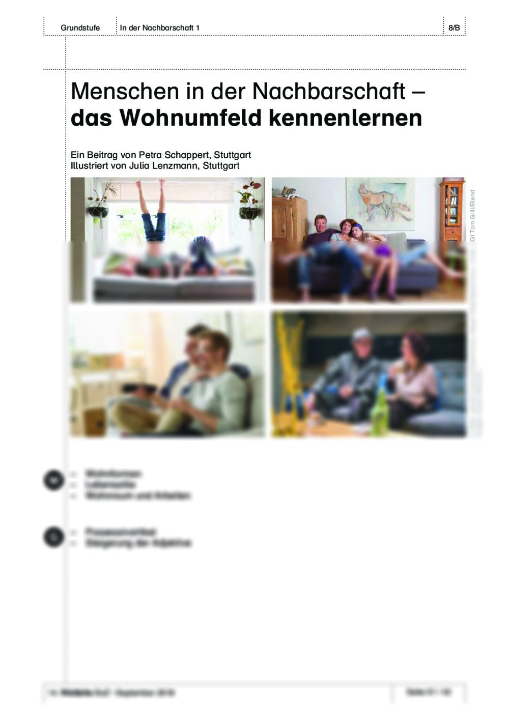 Das Wohnumfeld kennenlernen - Seite 1