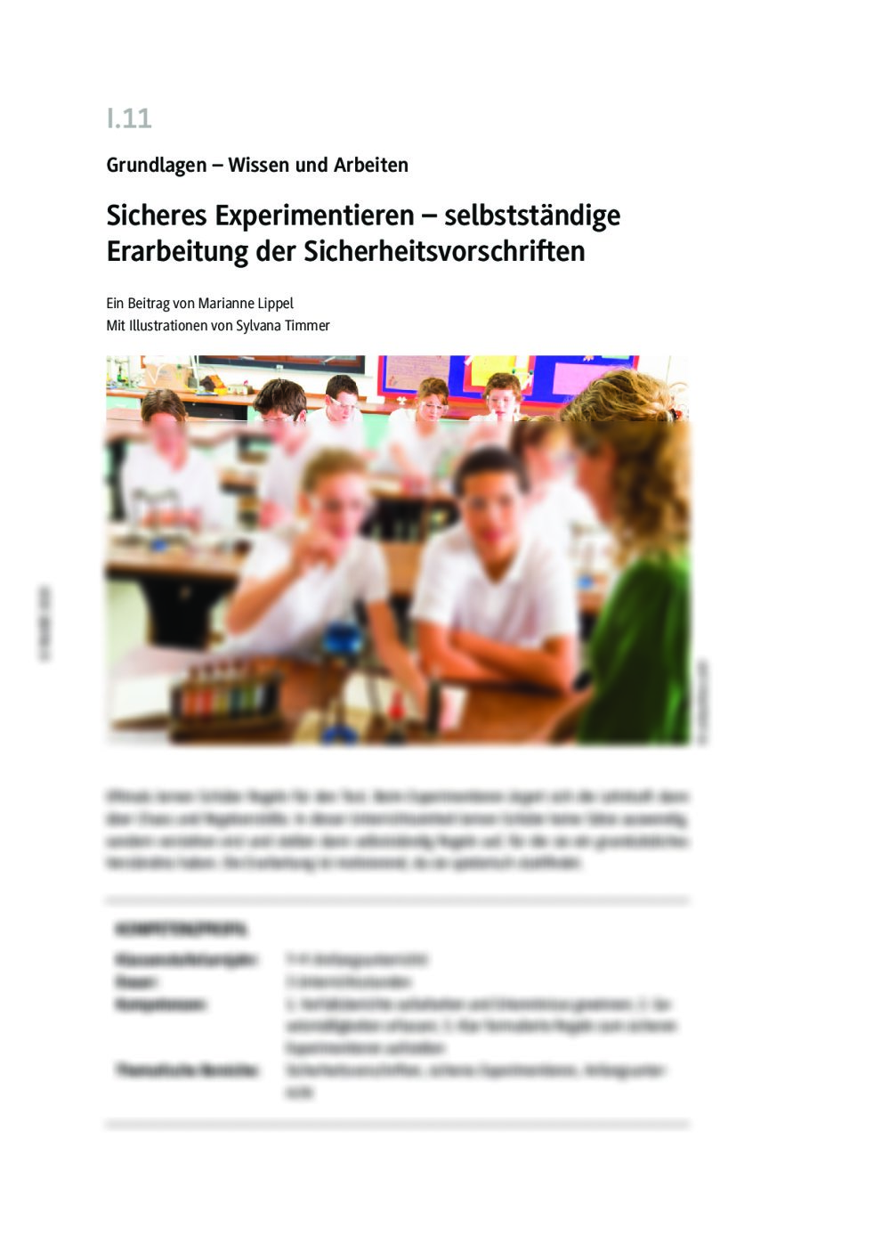 Sicheres Experimentieren - Seite 1