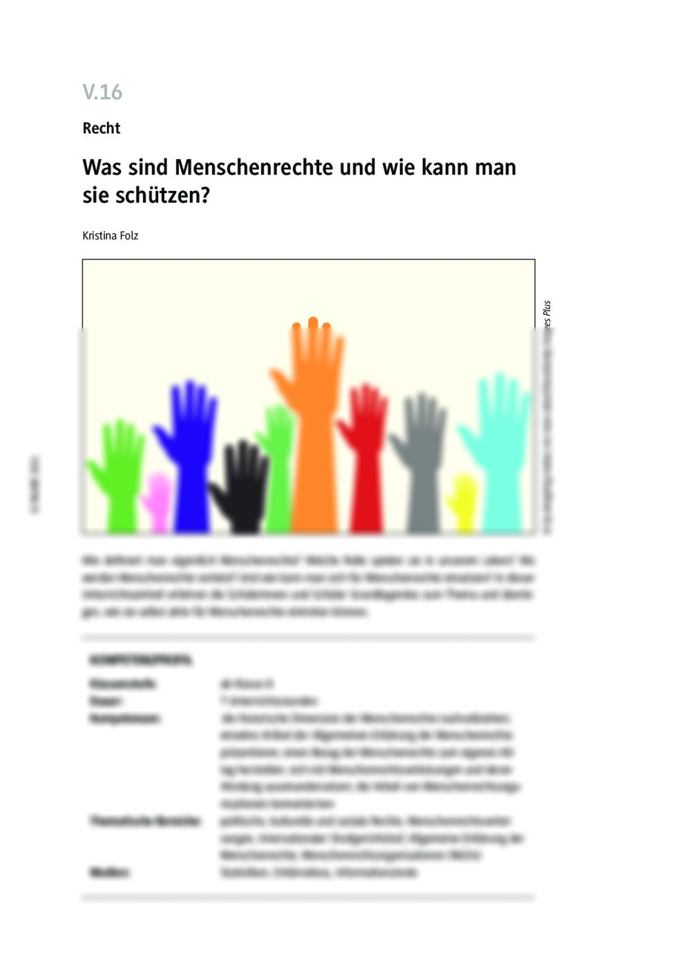 Was sind Menschenrechte und wie kann man sie schützen? - Seite 1