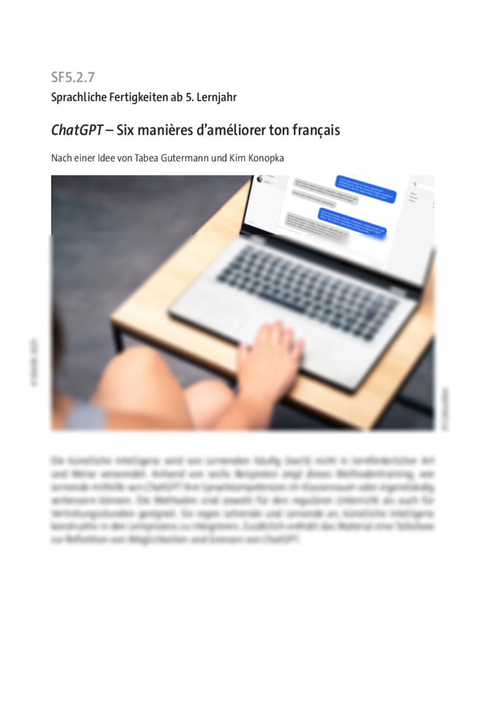 ChatGPT – Six manières d’améliorer ton français - Seite 1
