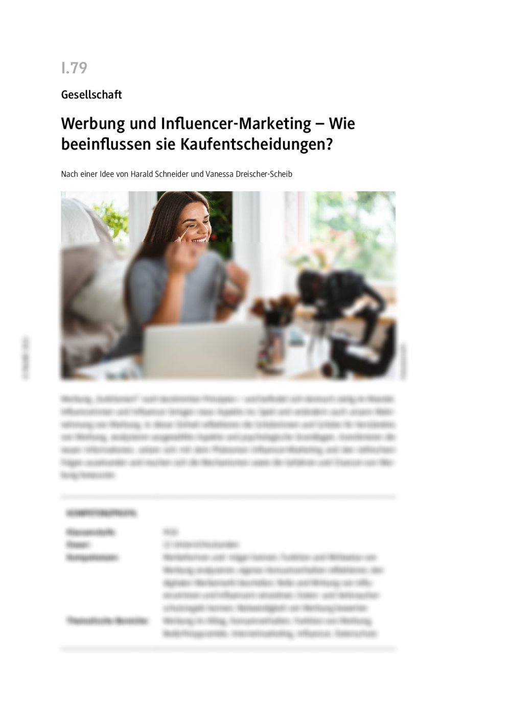 Werbung und Influencer-Marketing - Seite 1