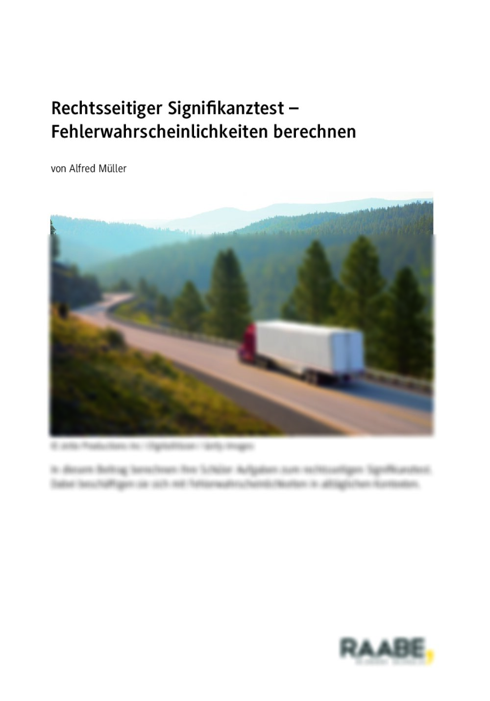 Rechtsseitiger Signifikanztest - Seite 1