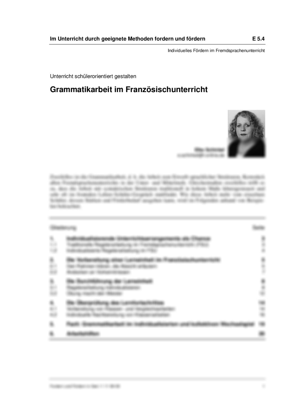 Den Französischunterricht schülerorientiert gestalten - Seite 1