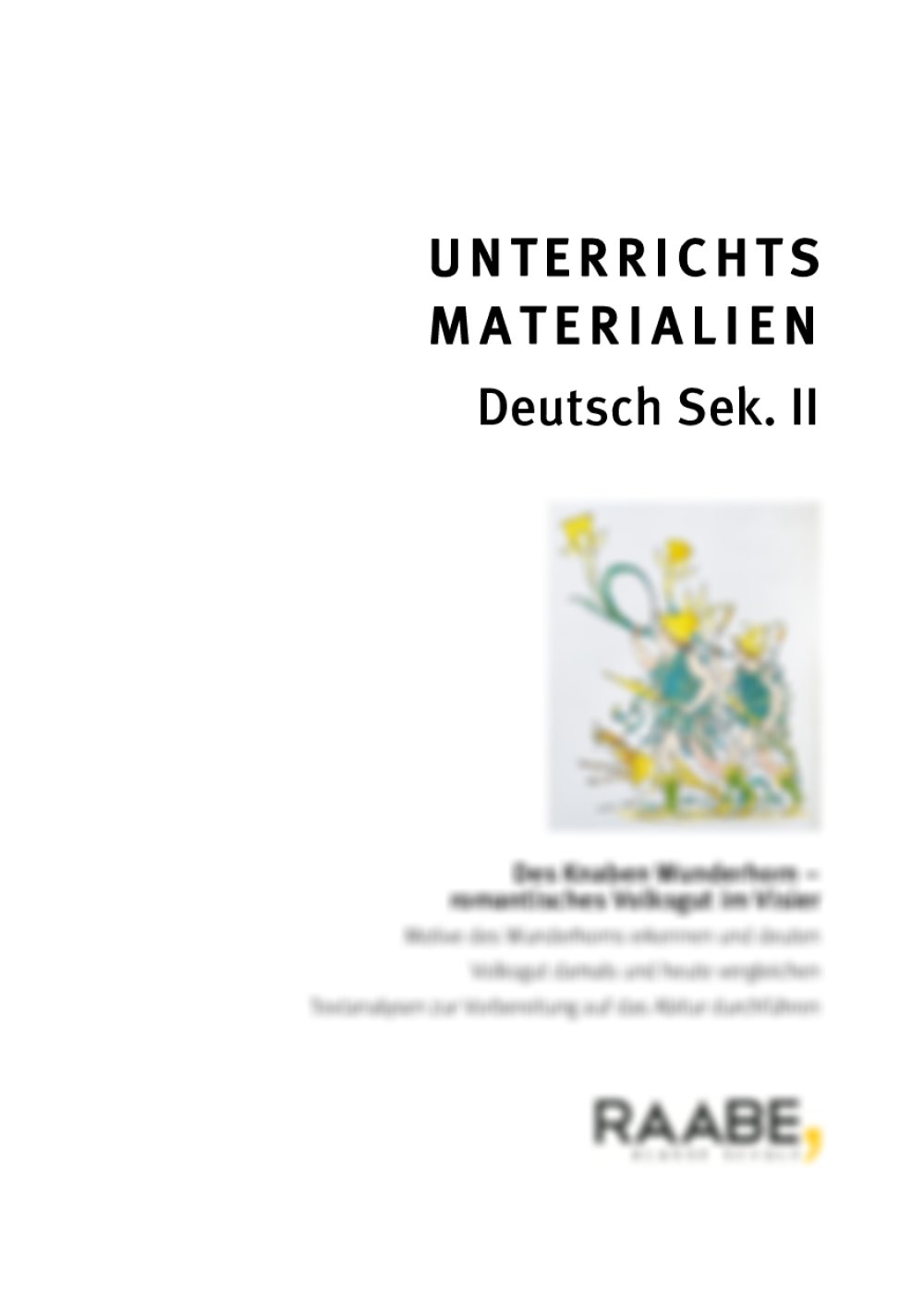 Romantisches Volksgut: Des Knaben Wunderhorn - Seite 1