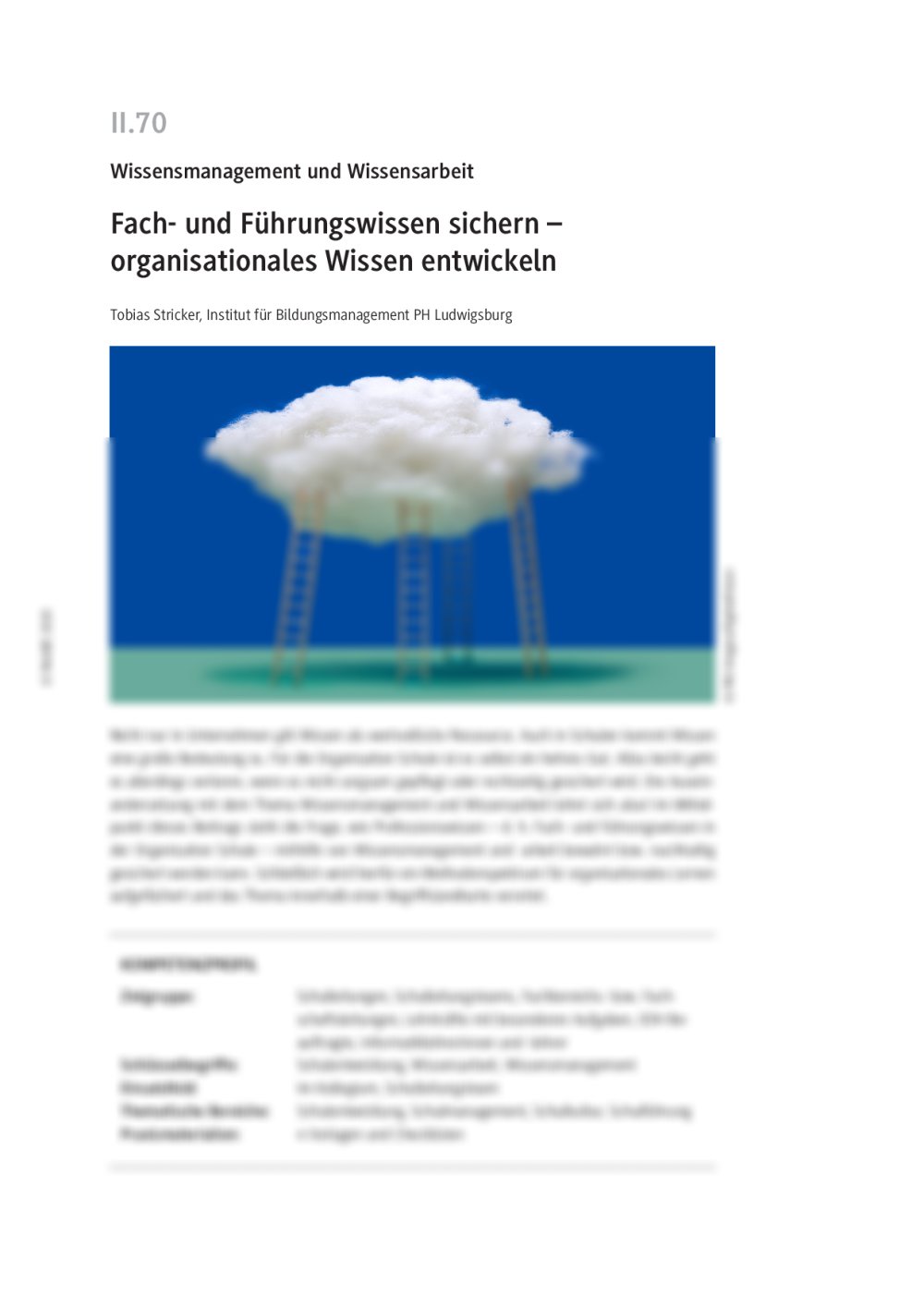 Wissensmanagement: Fach- und Führungswissen sichern - Seite 1