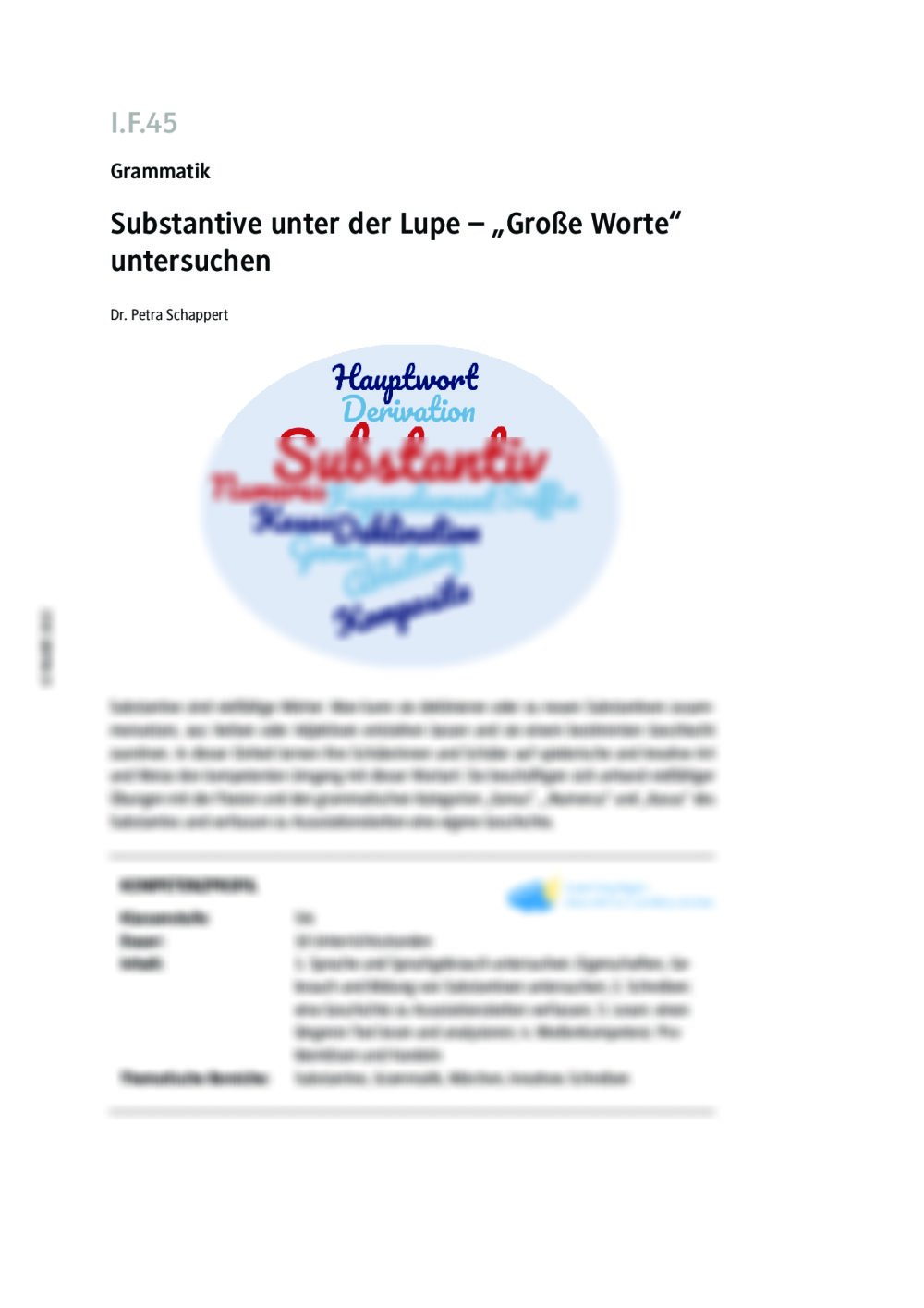 Substantive unter der Lupe - Seite 1