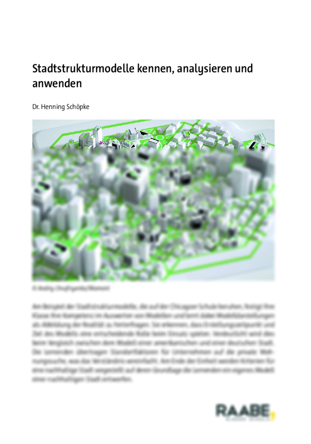 Stadtstrukturmodelle kennen, analysieren und anwenden - Seite 1