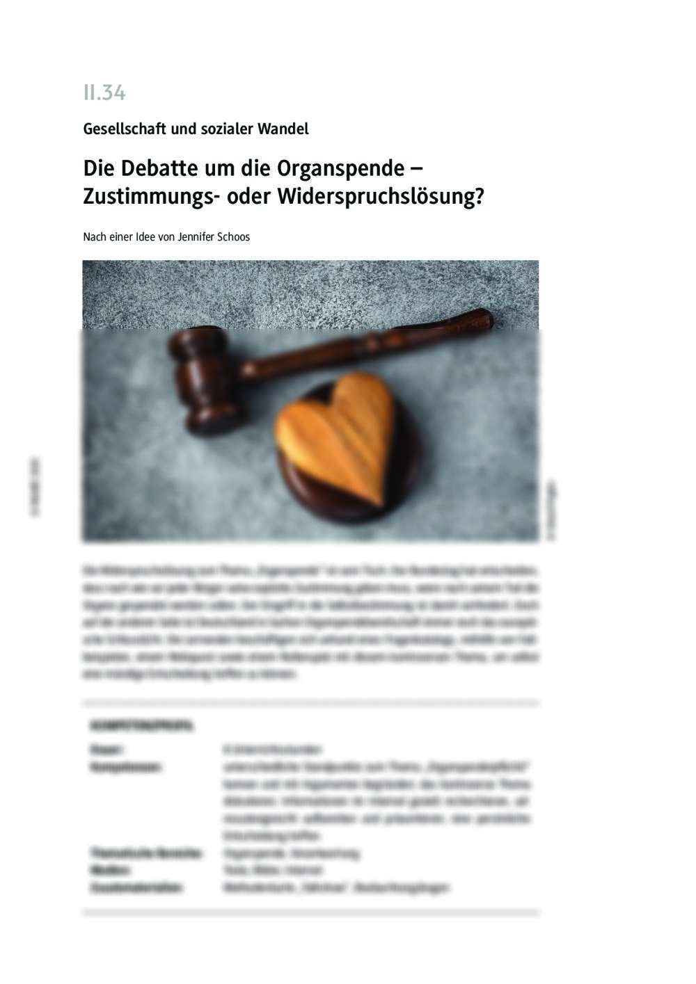 Die Debatte um die Organspende - Seite 1