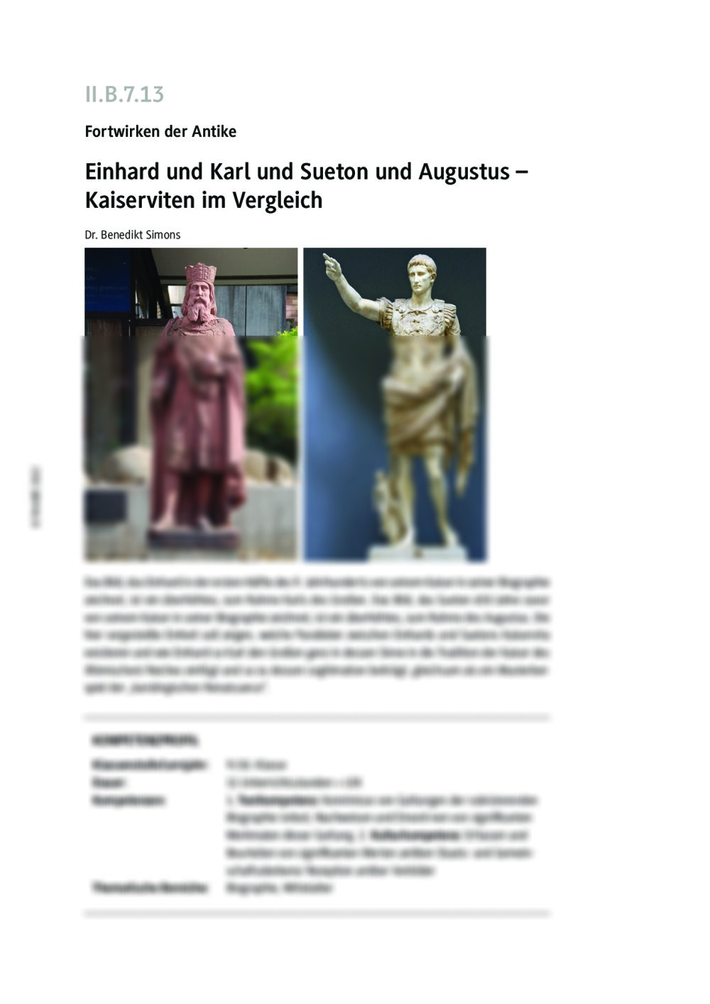 Einhard und Karl und Sueton und Augustus - Seite 1
