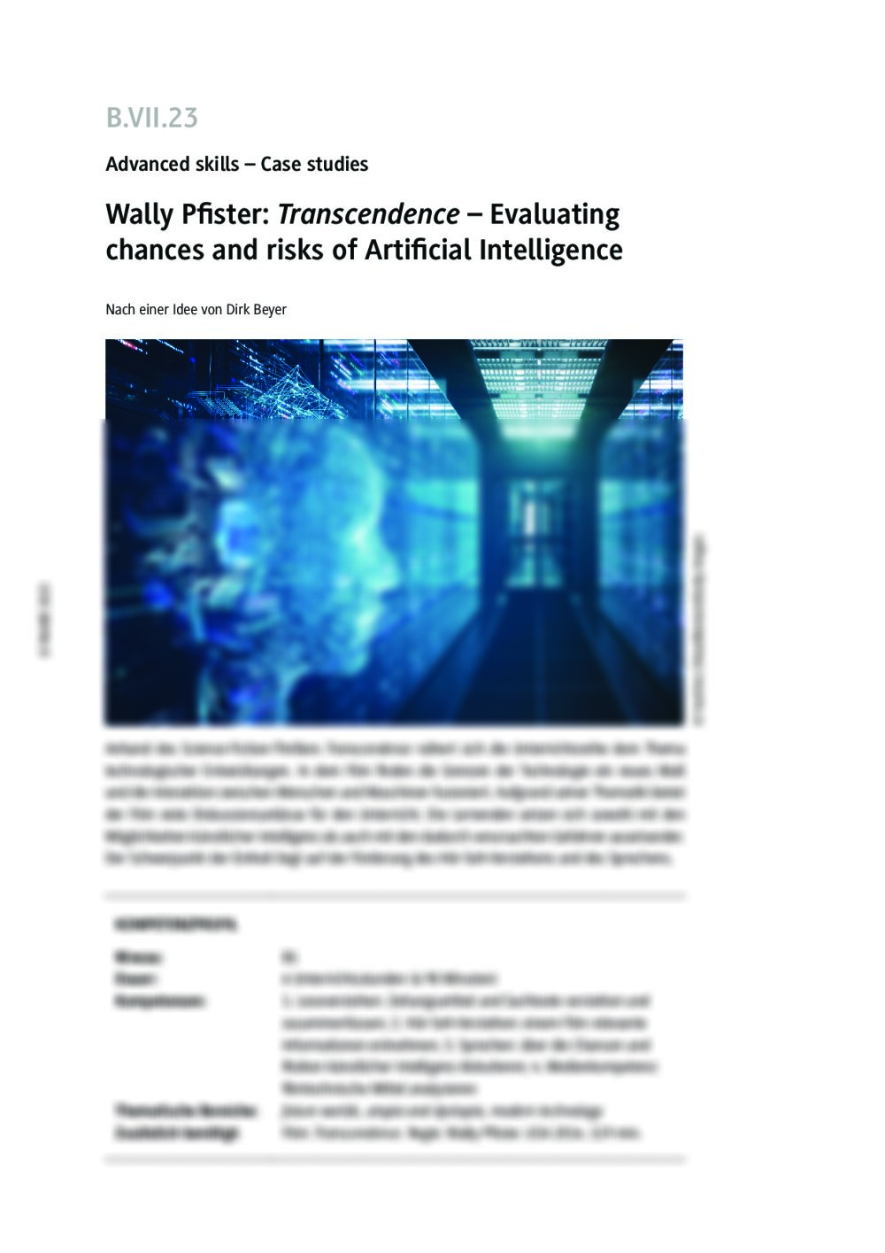 Wally Pfister: Transcendence  - Seite 1
