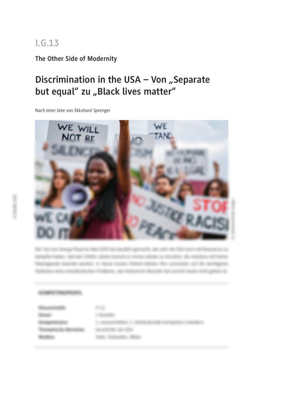 Discrimination in the USA - Seite 1