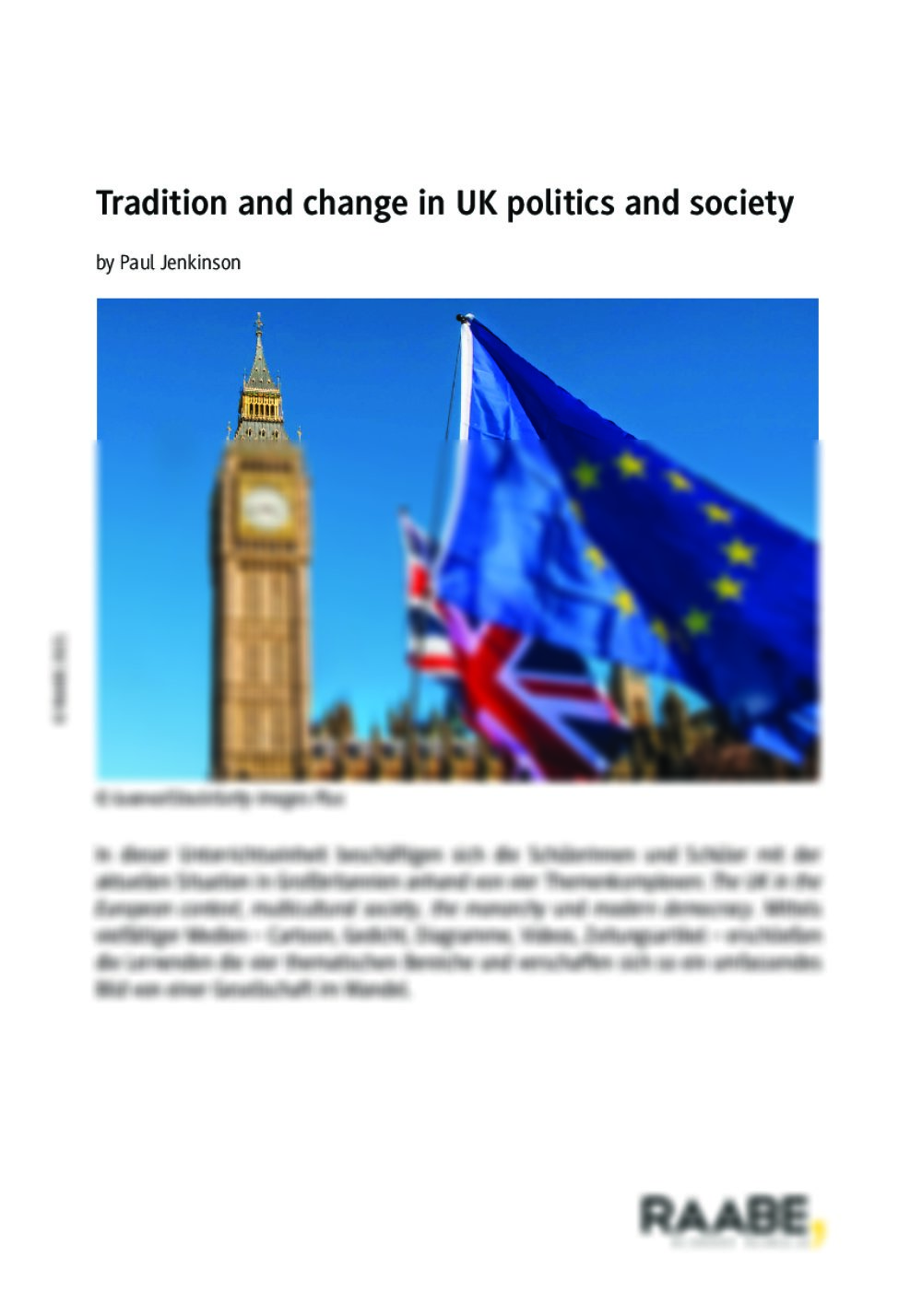 Tradition and change in UK politics and society - Seite 1