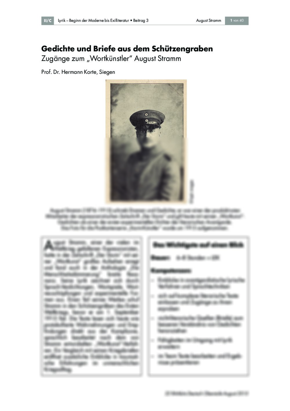Zugänge zum "Wortkünstler" August Stramm - Seite 1