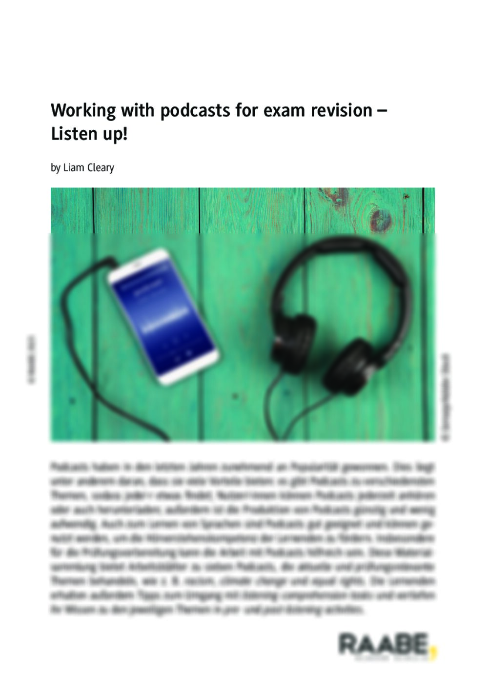 Working with podcasts for exam revision - Seite 1