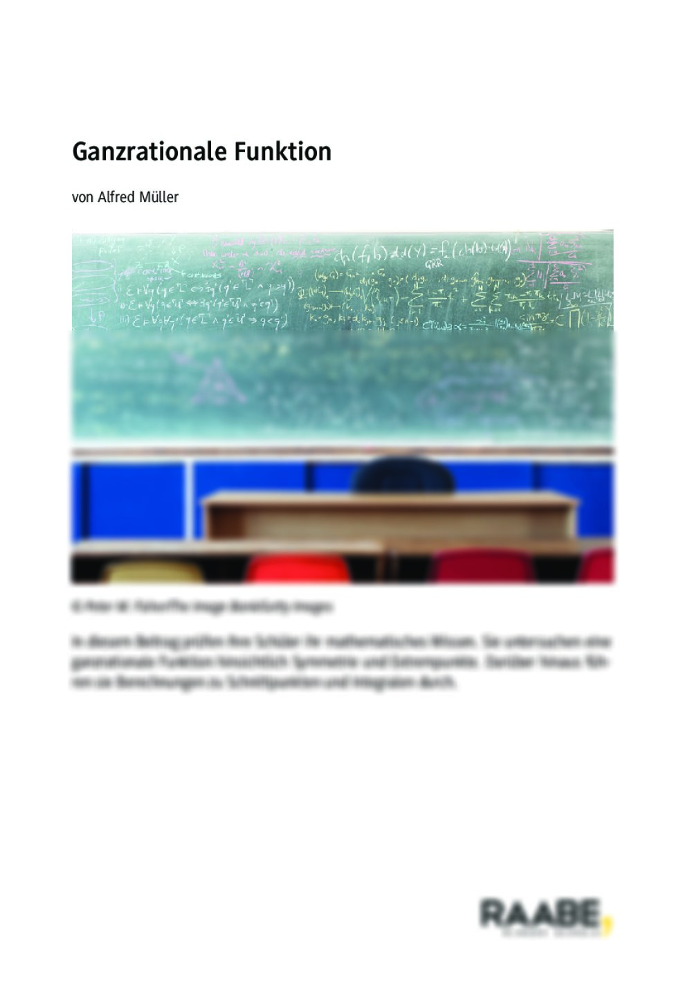 Ganzrationale Funktion - Seite 1