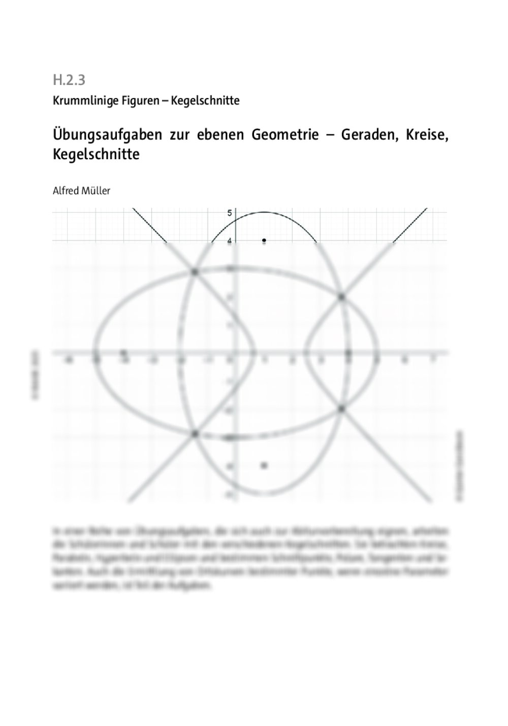 Übungsaufgaben zur ebenen Geometrie - Seite 1