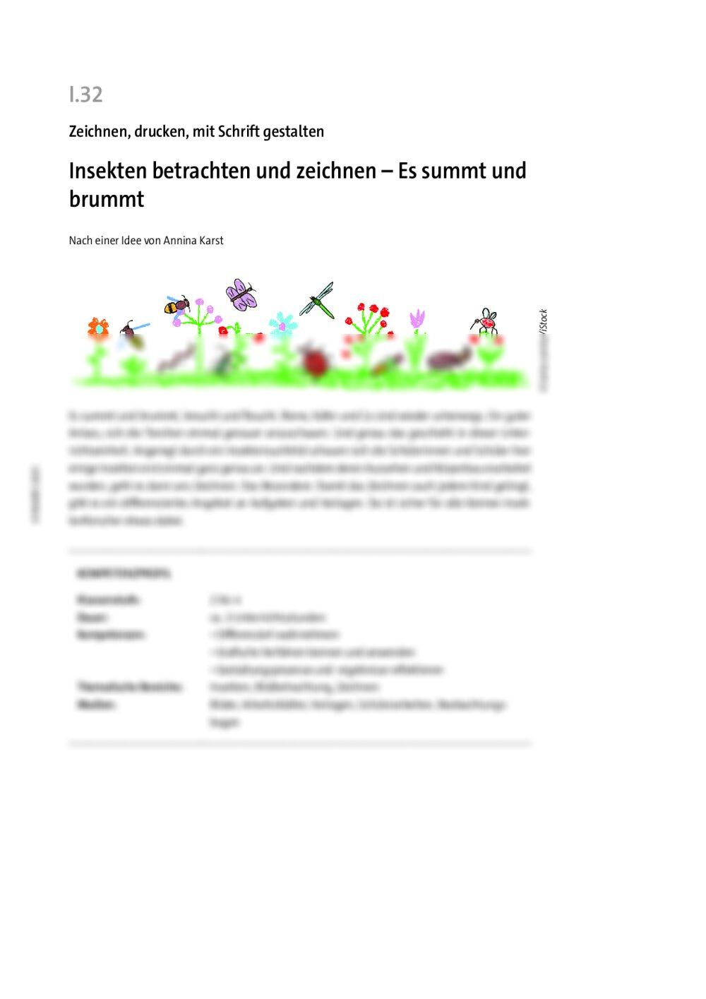 Insekten betrachten und zeichnen - Seite 1