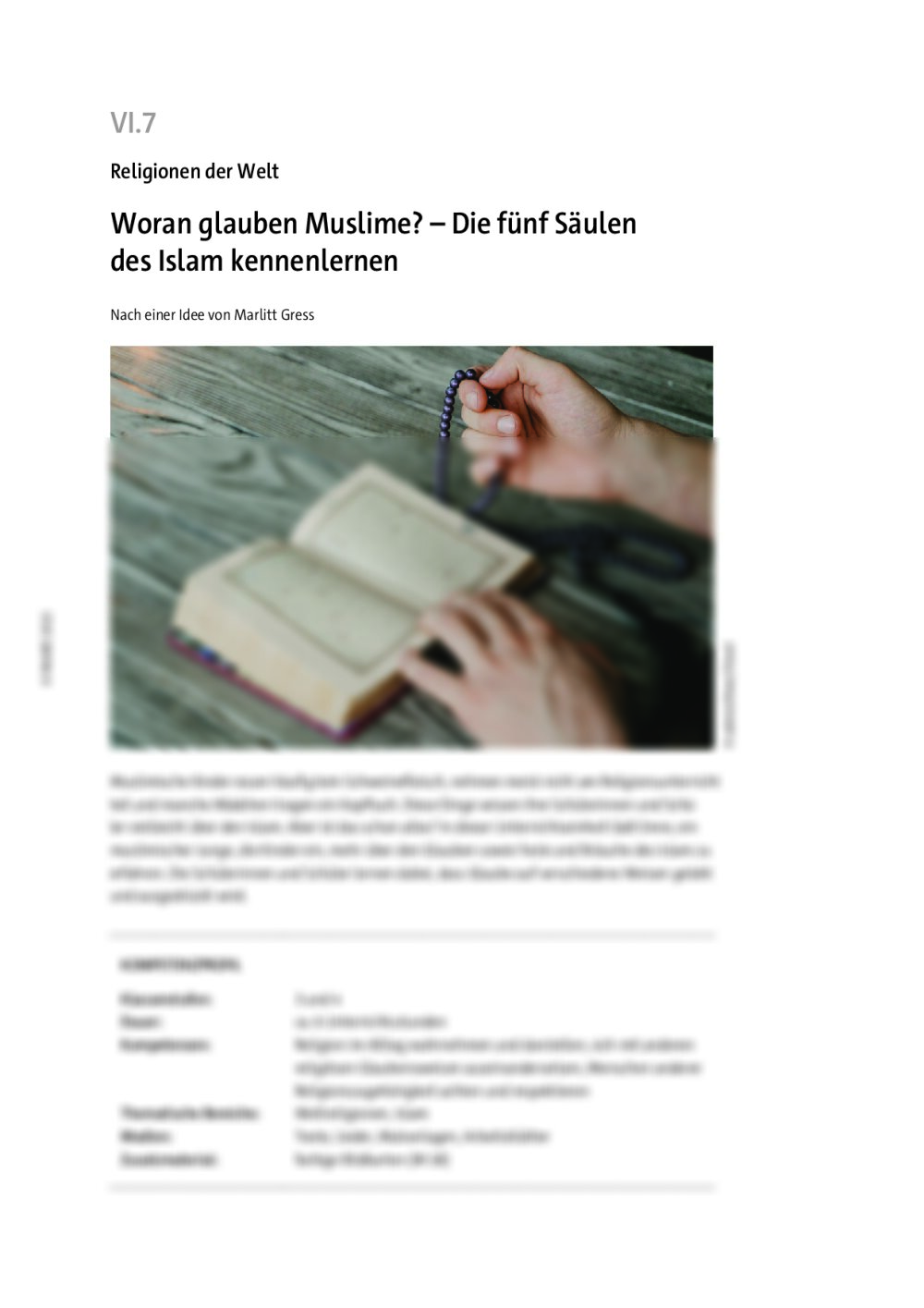 Woran glauben Muslime? - Seite 1