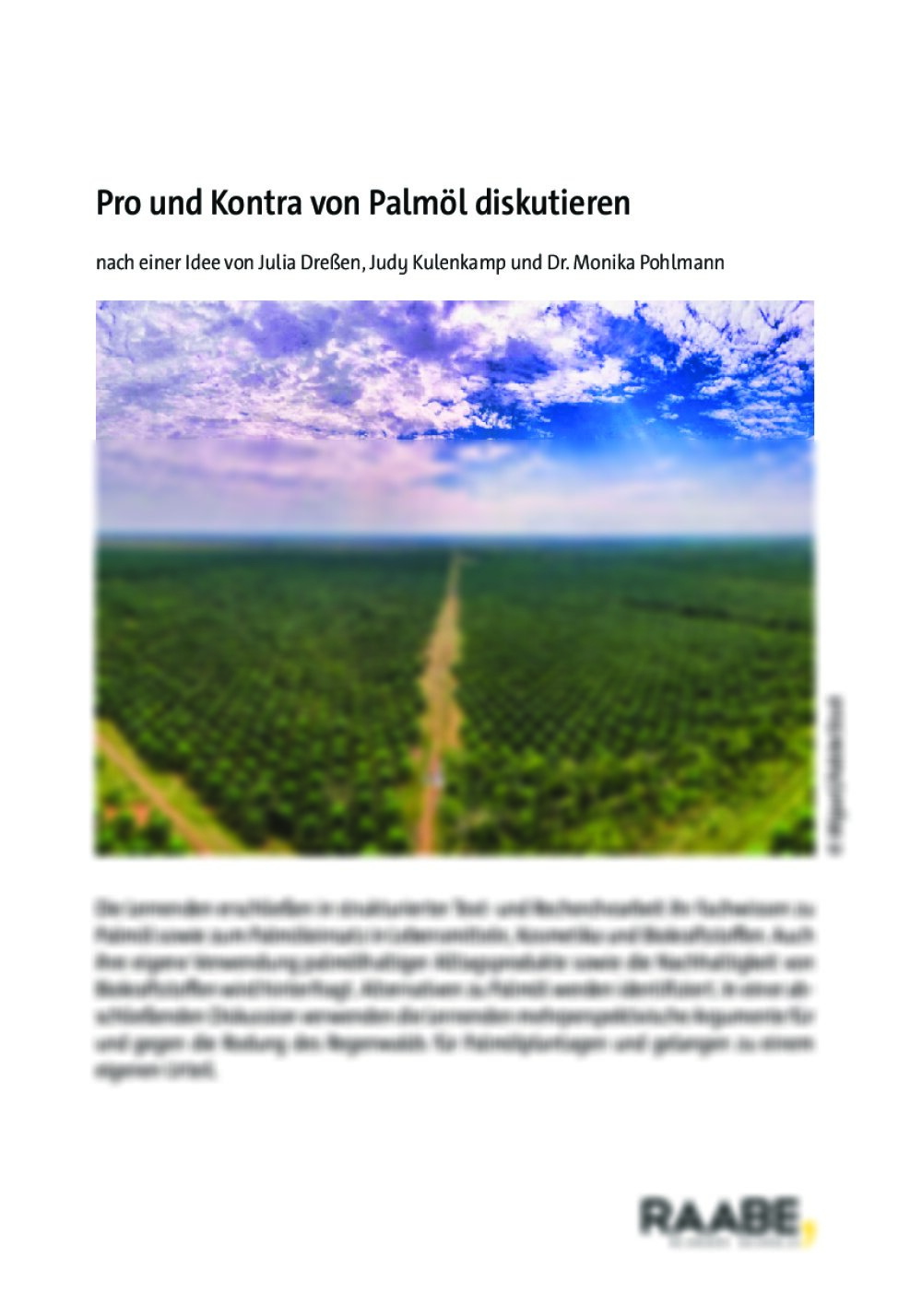 Pro und Kontra von Palmöl diskutieren - Seite 1