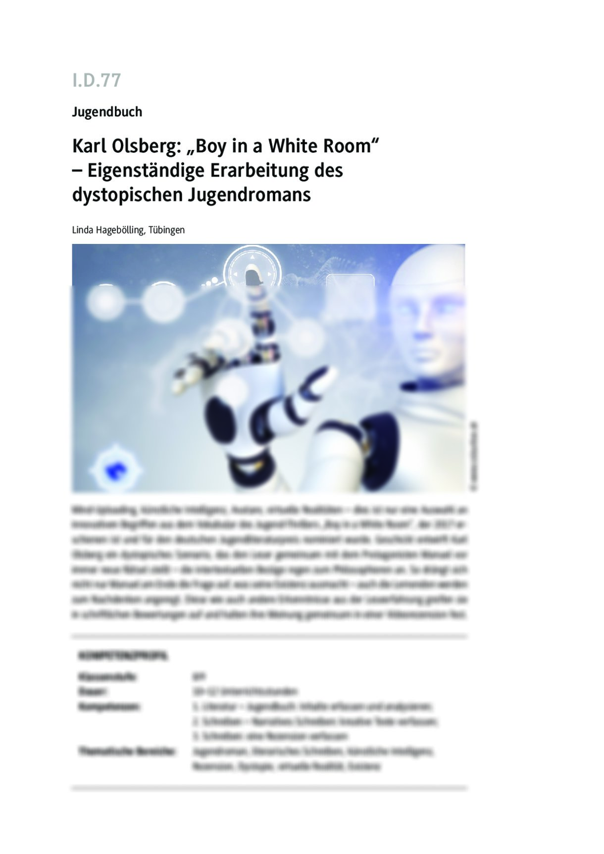 Karl Olsberg: "Boy in a White Room" - Seite 1