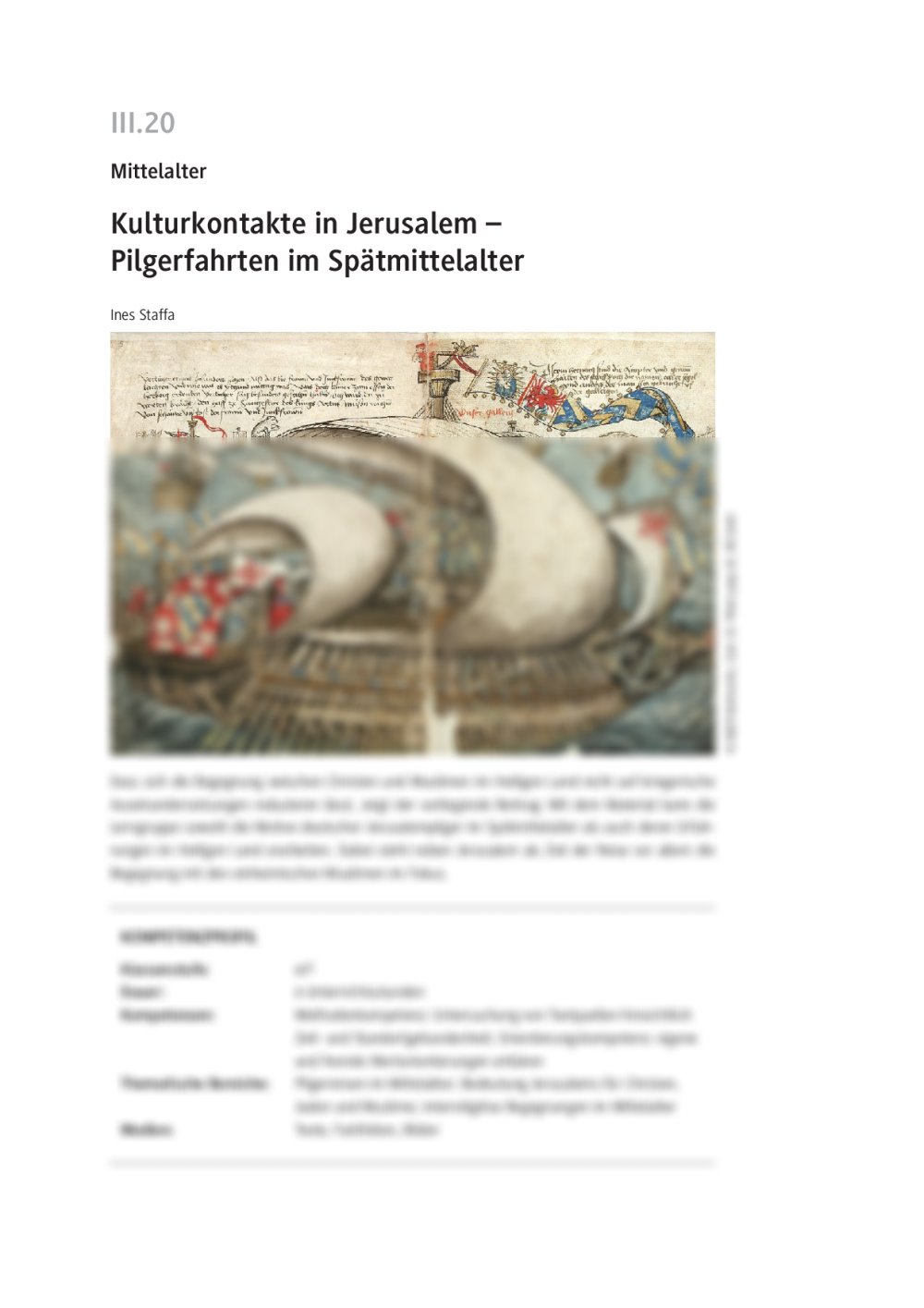 Kulturkontakte in Jerusalem - Seite 1