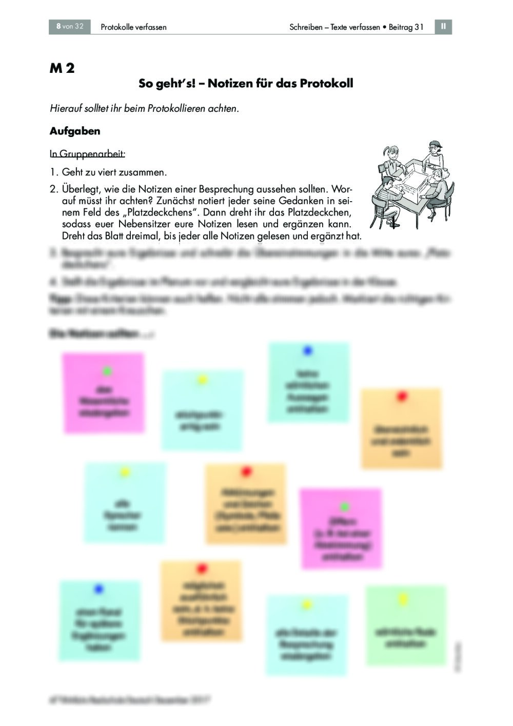 Protokolle verfassen und die indirekte Rede üben | RAAbits Online