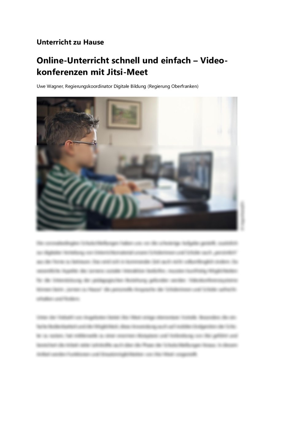 Online-Unterricht schnell und einfach – Videokonferenzen mit Jitsi-Meet - Seite 1
