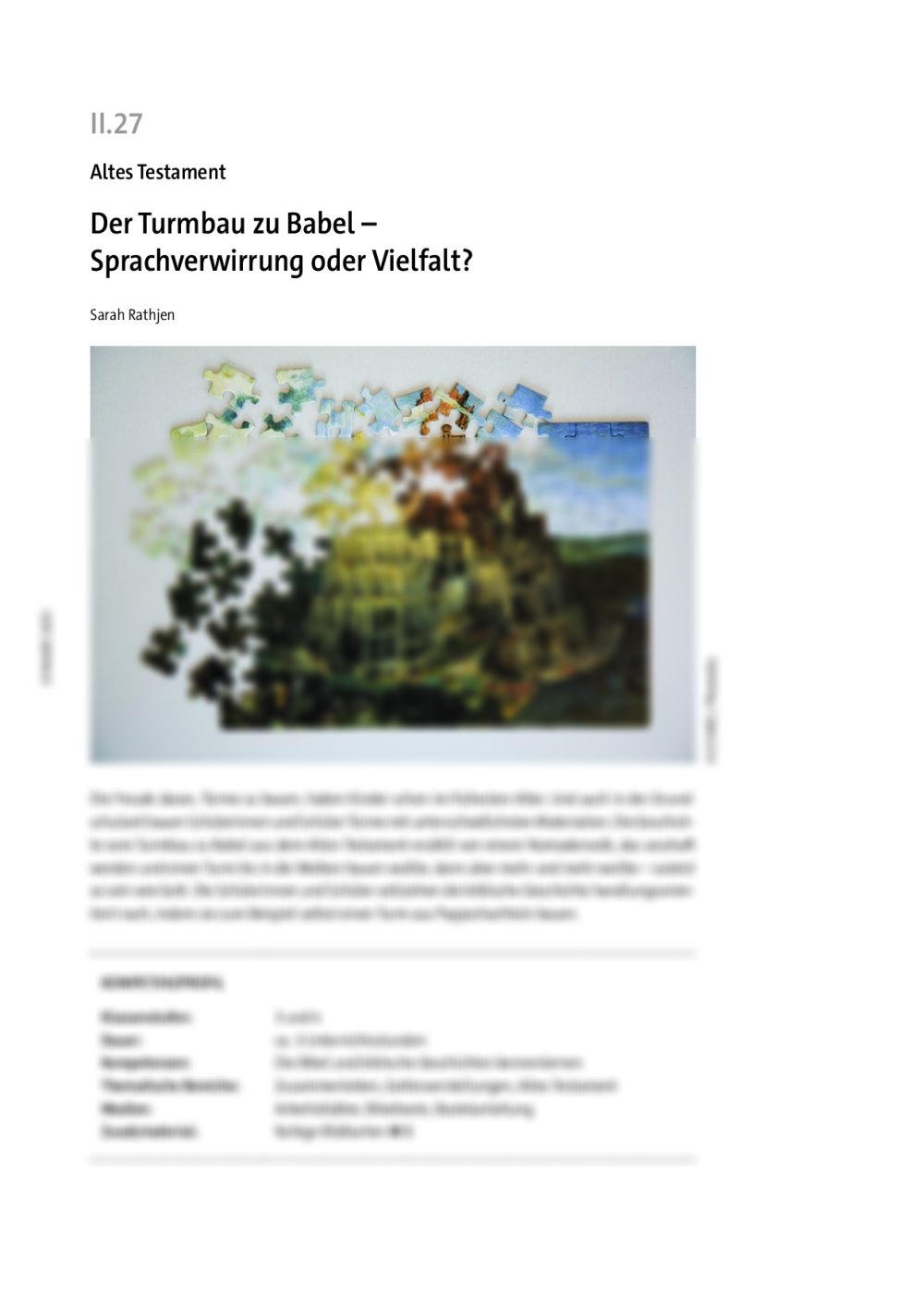 Der Turmbau zu Babel  - Seite 1