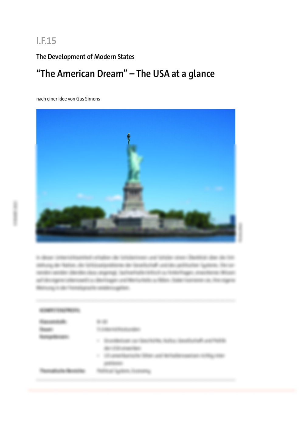 “The American Dream” - Seite 1