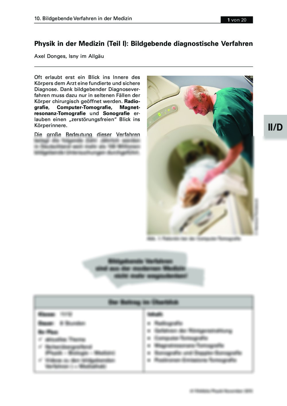 Bildgebende diagnostische Verfahren - Seite 1
