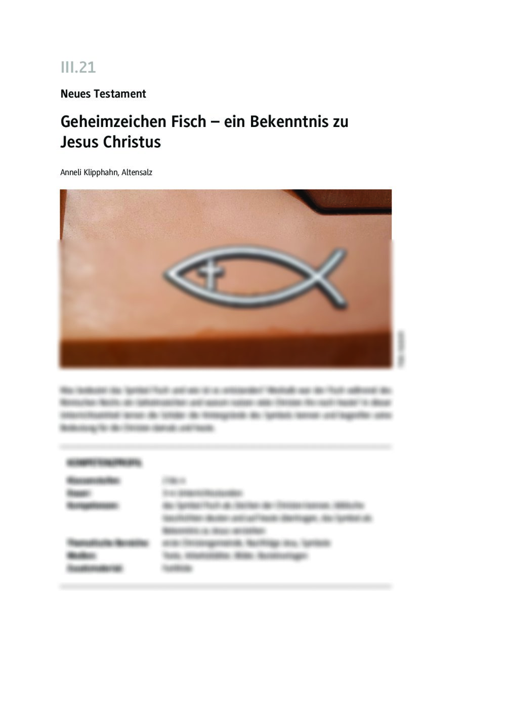 Geheimzeichen Fisch - Seite 1