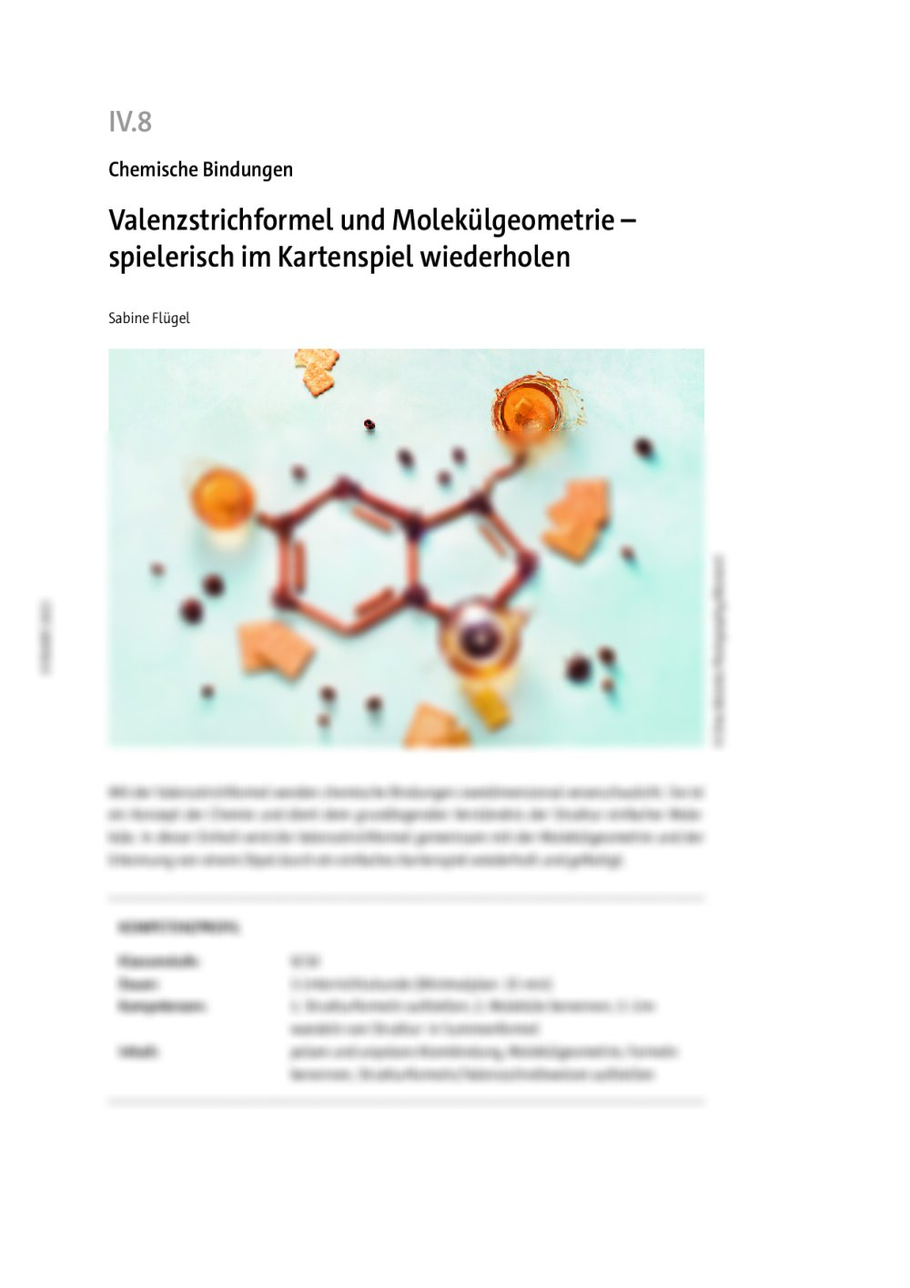 Valenzstrichformel und Molekülgeometrie - Seite 1
