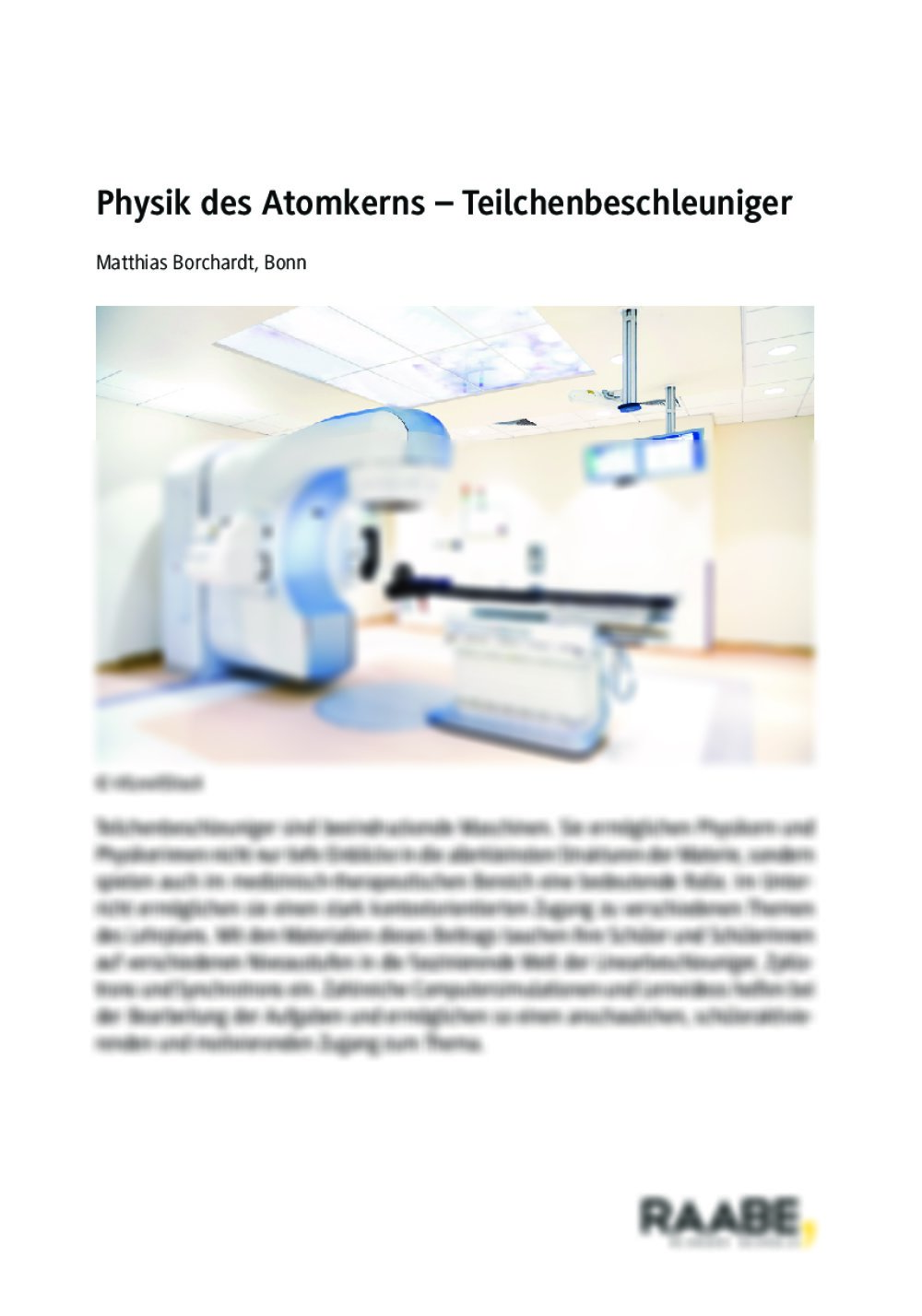 Physik des Atomkerns - Seite 1