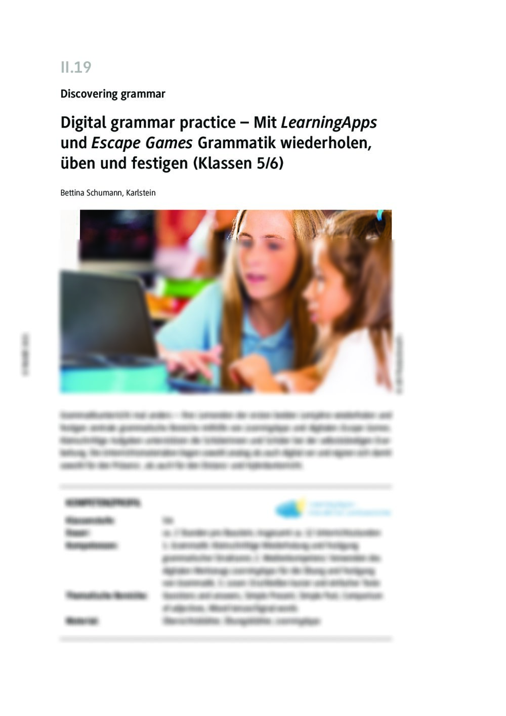 Digital grammar practice - Seite 1