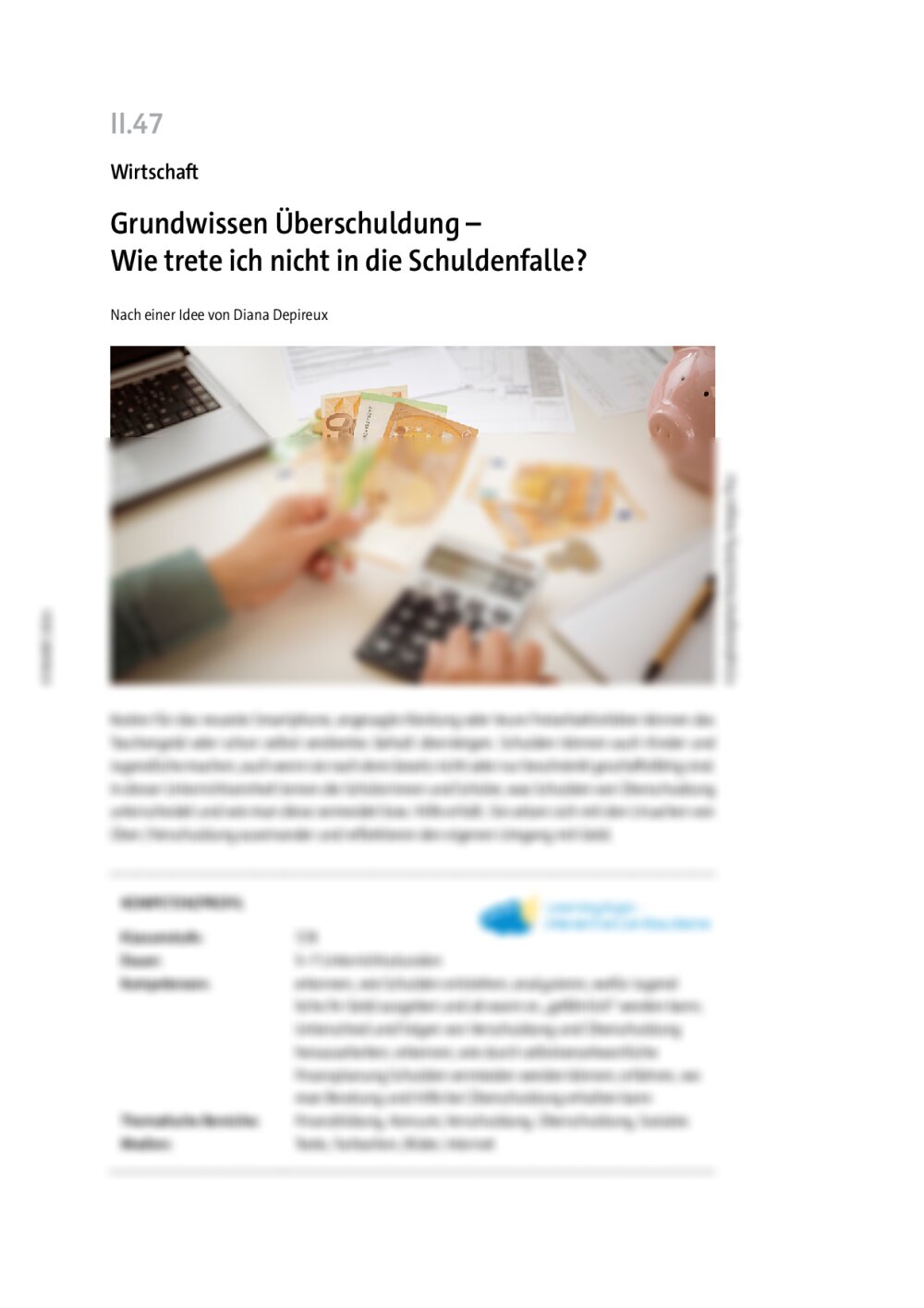 Grundwisen Überschuldung  - Seite 1