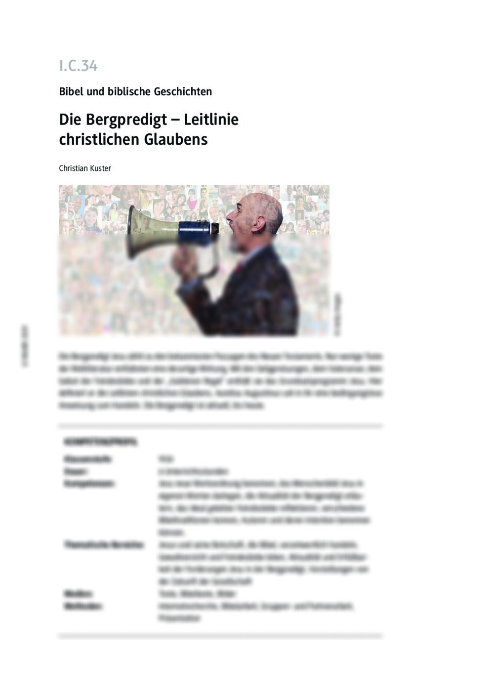 Die Bergpredigt - Seite 1