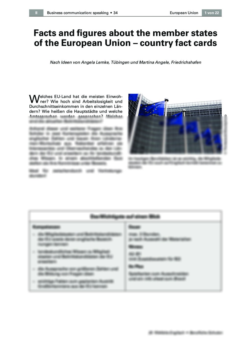 Facts and figures about the member states of the European Union - Seite 1