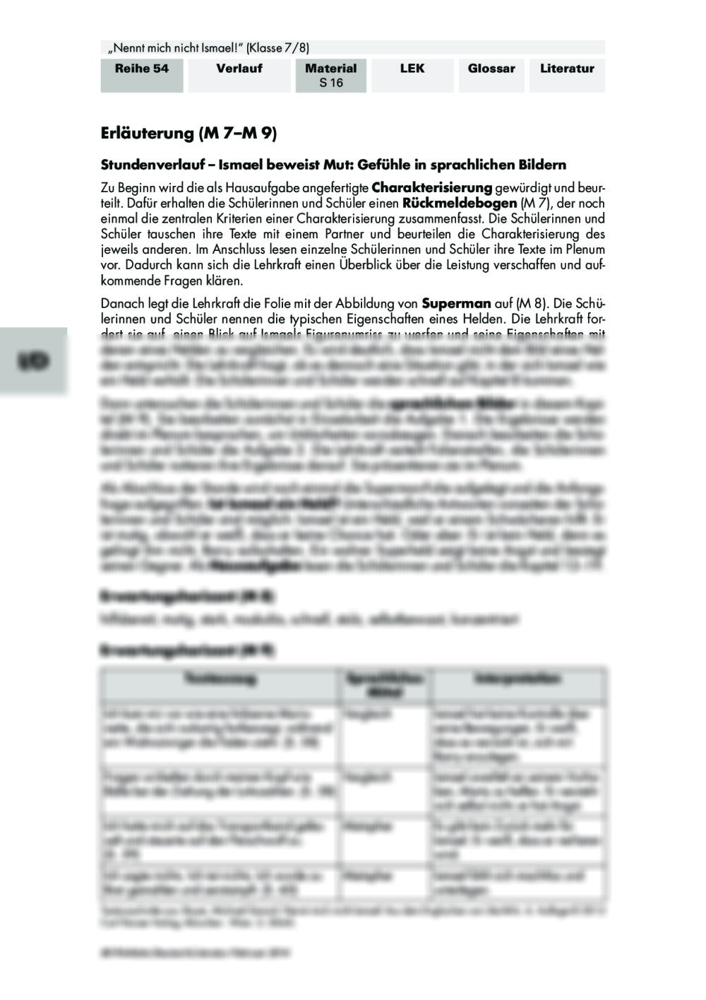 Nennt Mich Nicht Ismael Zusammenfassung Teil 1 „Nennt mich nicht Ismael!" - Unterrichtsmaterial