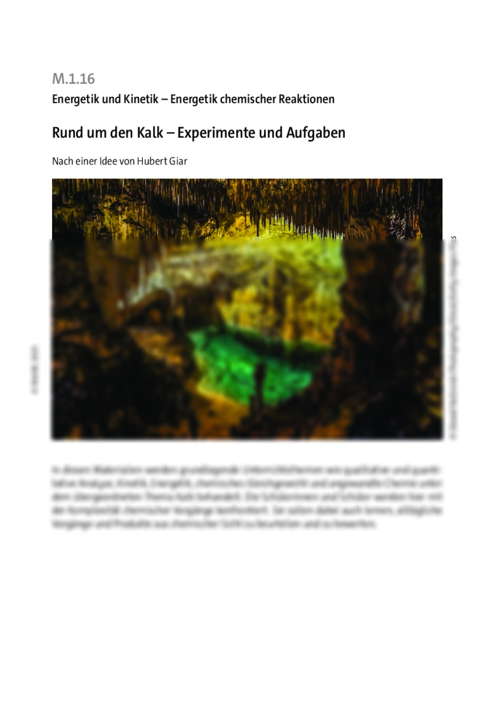 Rund um den Kalk - Seite 1