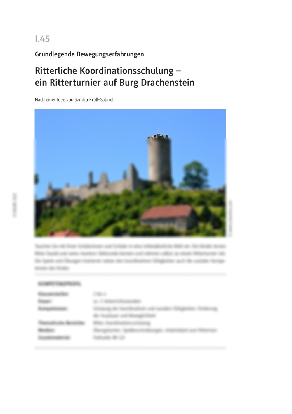 Ritterliche Koordinationsschulung - Seite 1