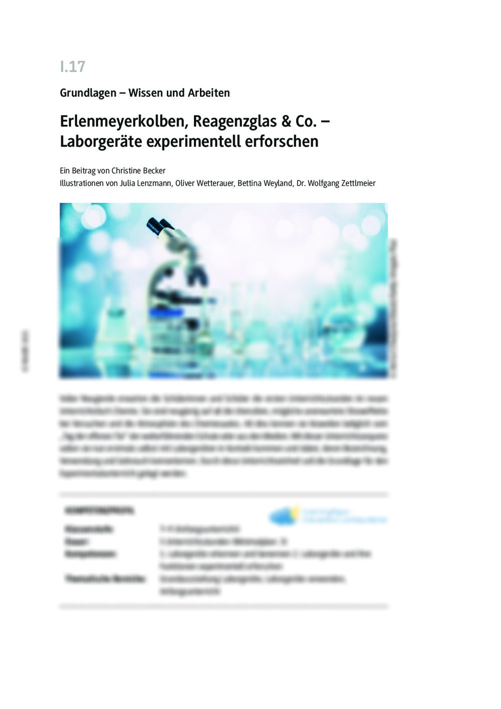 Erlenmeyerkolben, Reagenzglas & Co. - Seite 1