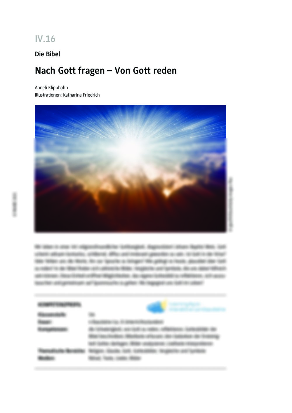 Nach Gott fragen - Seite 1