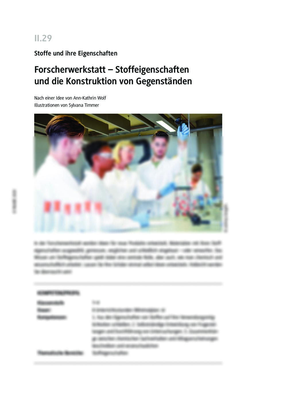 Stoffeigenschaften zur Konstruktion von Gegenständen - Seite 1