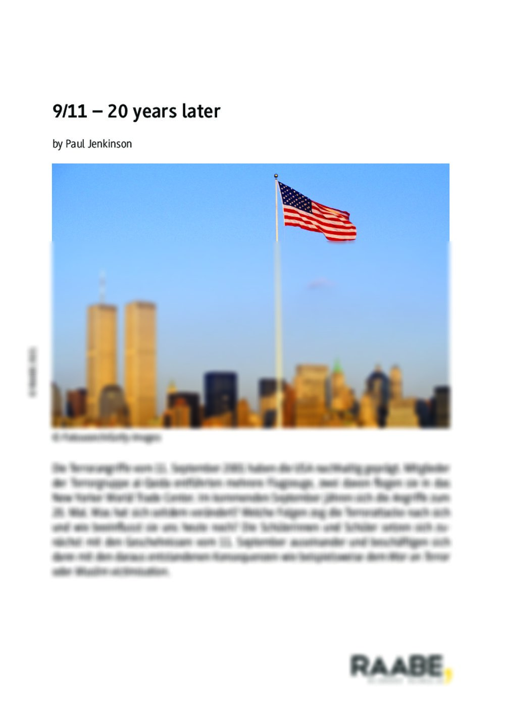 9/11 –  20 years later - Seite 1