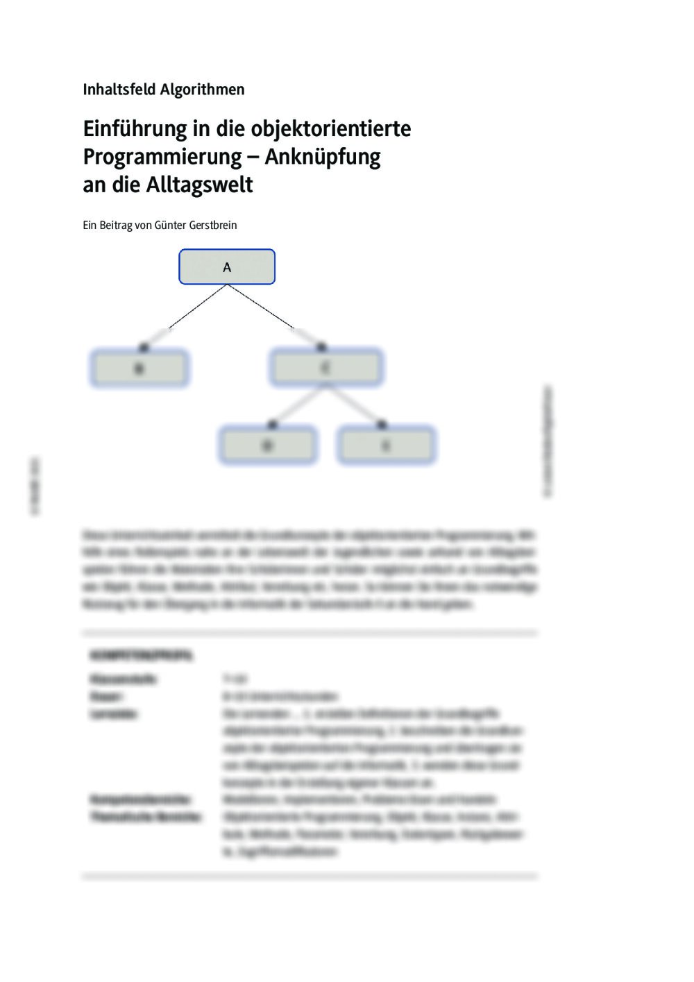 Einführung in die objektorientierte Programmierung - Seite 1